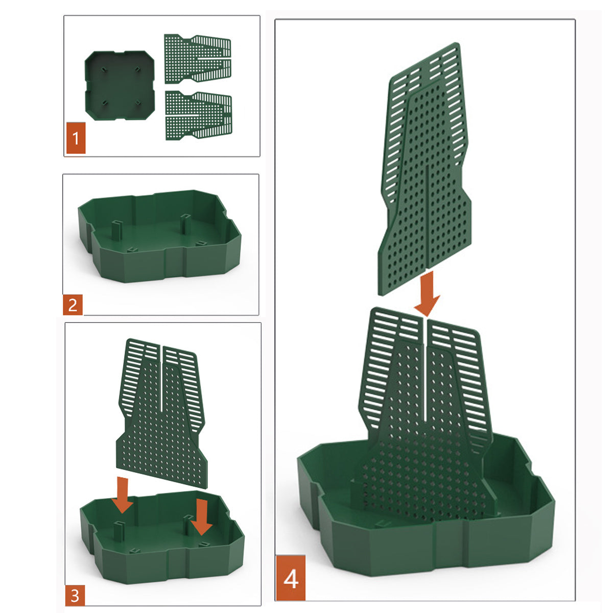 Reptile Feeding Basin Anti-Escape Cricket Feeder Bowl For Frogs & Small Pets