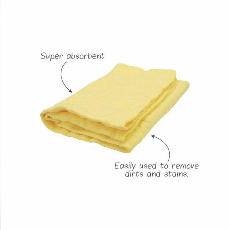 3PCS Synthetic Chamois Cloths Car Drying & Polishing Towel Set