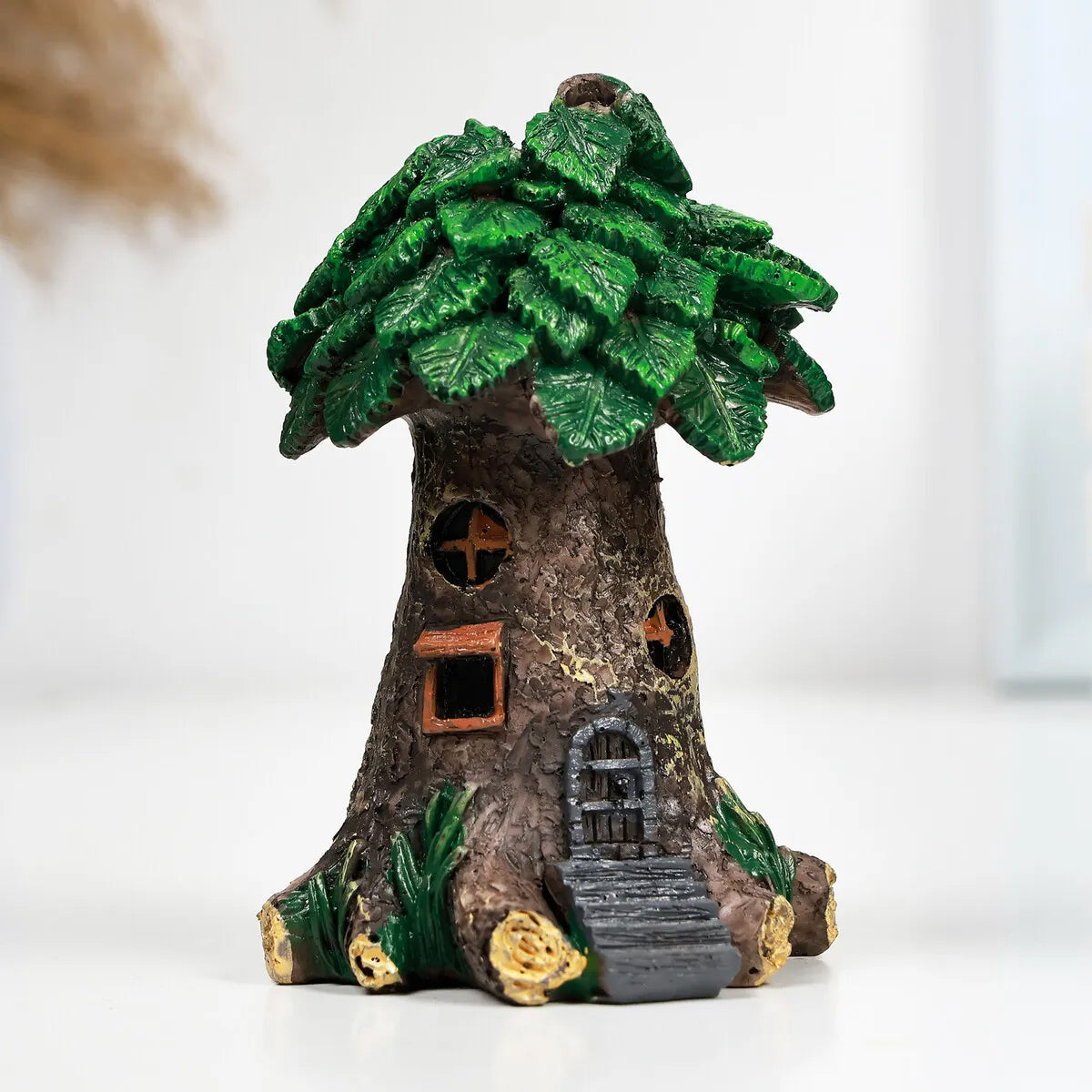 Resin Tree House Decoration For Aquarium Mini Landscapes