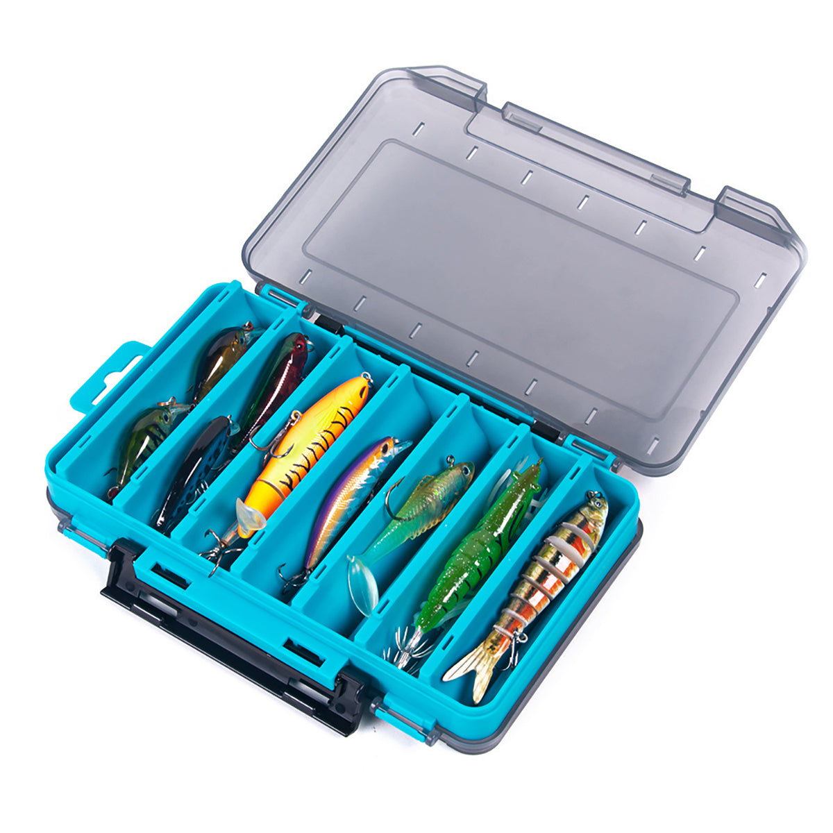 Fishing Bait Storage Box 14-Compartment Tackle Organizer Case