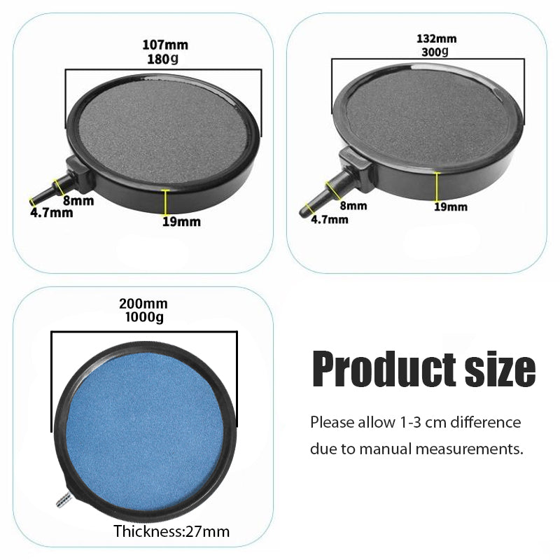 Aquarium Air Bubble Disk Stone 10/13/20cm