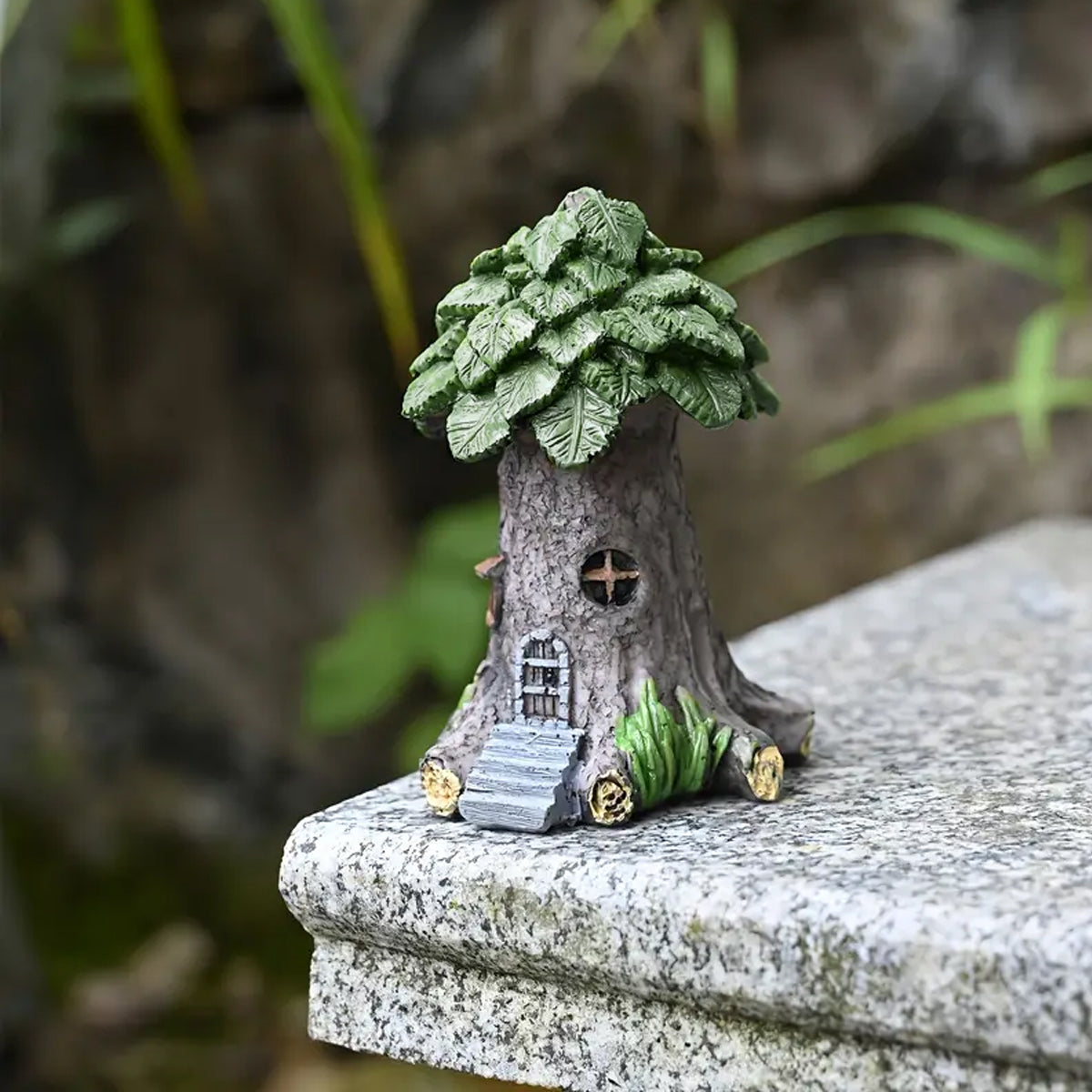 Resin Tree House Decoration For Aquarium Mini Landscapes