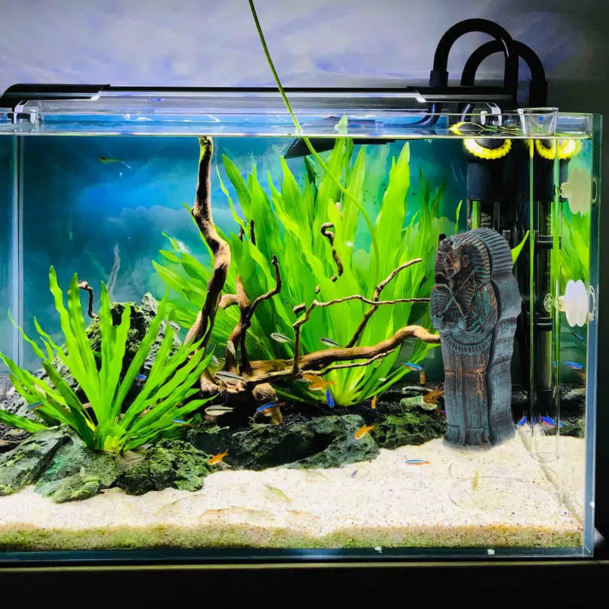 Mummy Resin Aquarium Decoration Unique Fish Tank Ornament