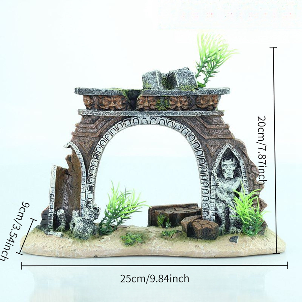 Aquarium Castle Archway Decoration Resin Fish Tank Ornament