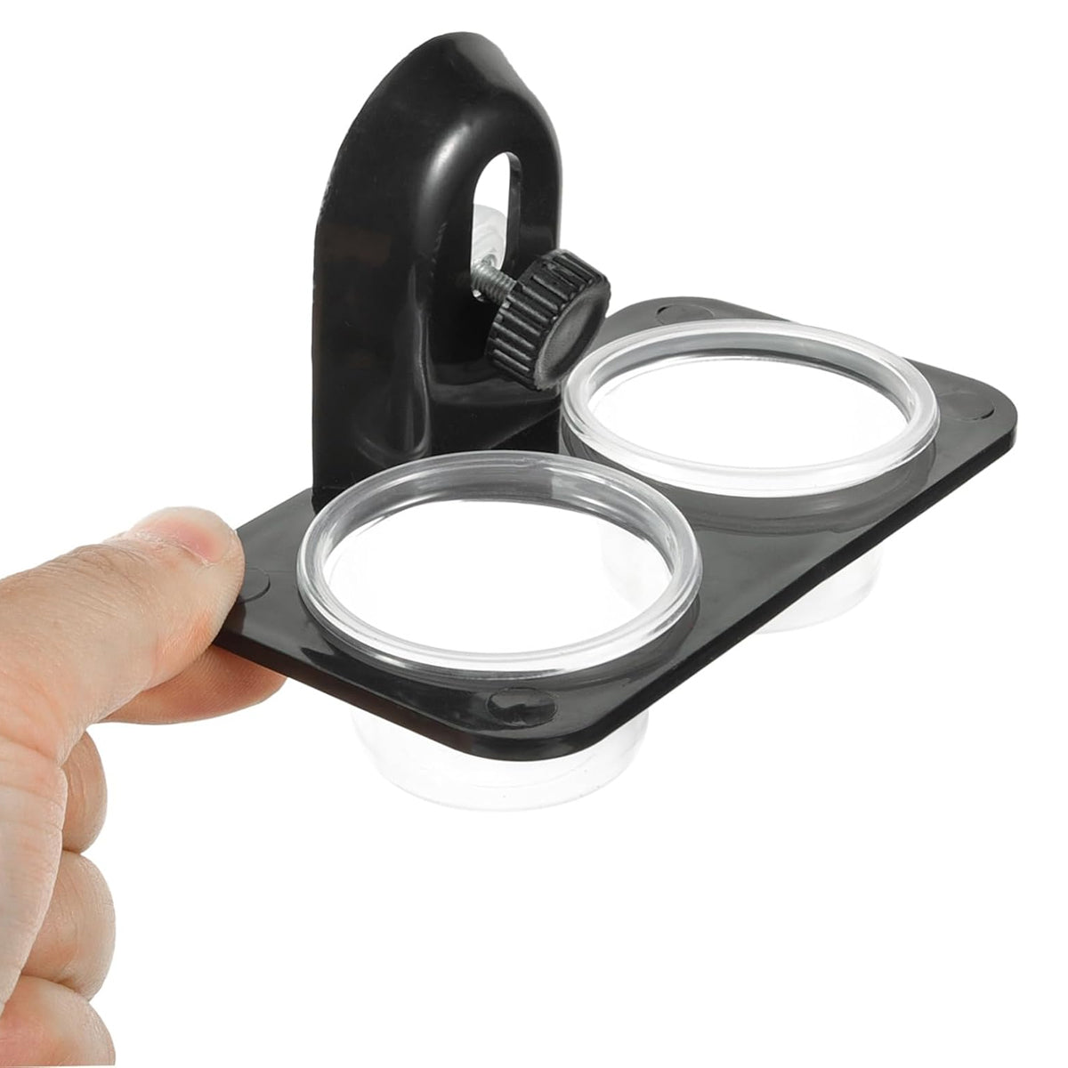 Dual Reptile Food And Water Bowl With Mounting Options
