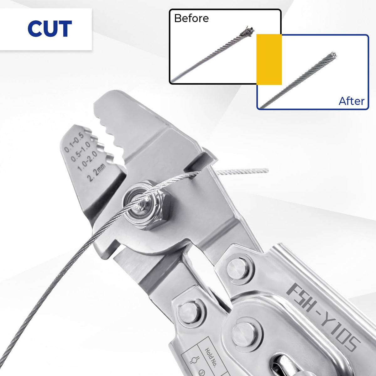 8-shaped Wire Rope Crimping Tool Pliers Swaging Swager Crimper Loop Sleeve
