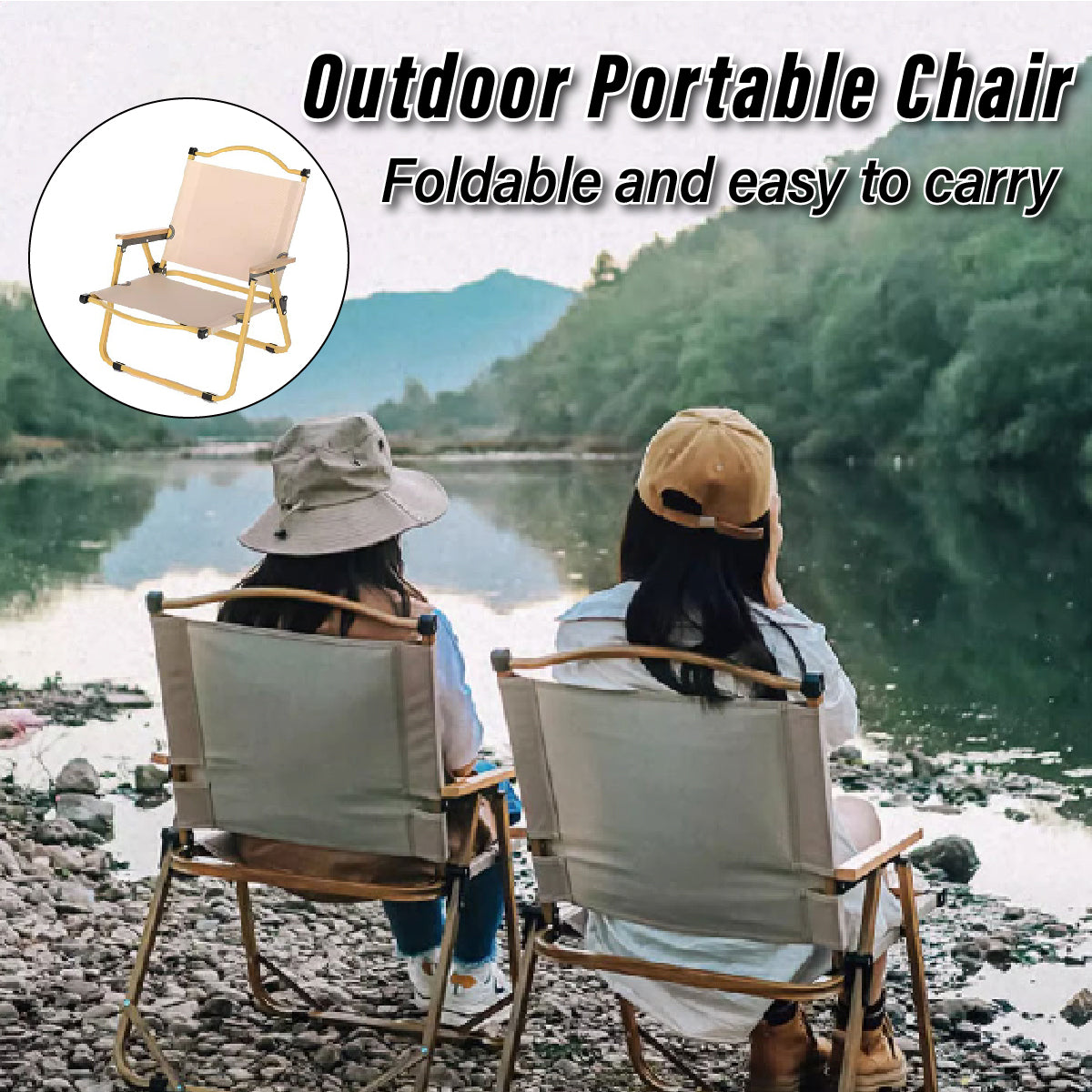 Outdoor Folding Chair Portable Camping Beach Seat