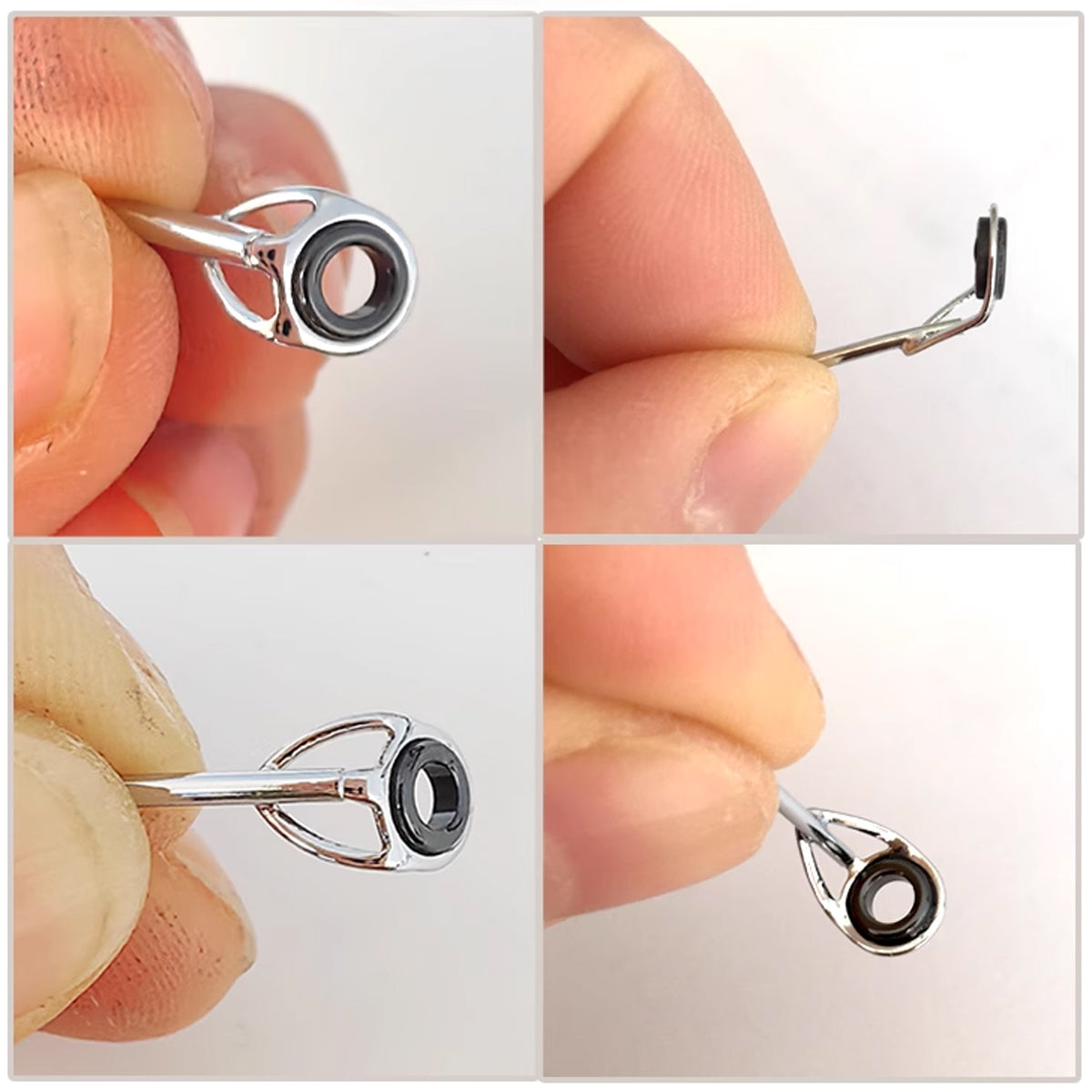 Fishing Rod Guide Tip Repair Kit 50pcs Stainless Steel Ceramic