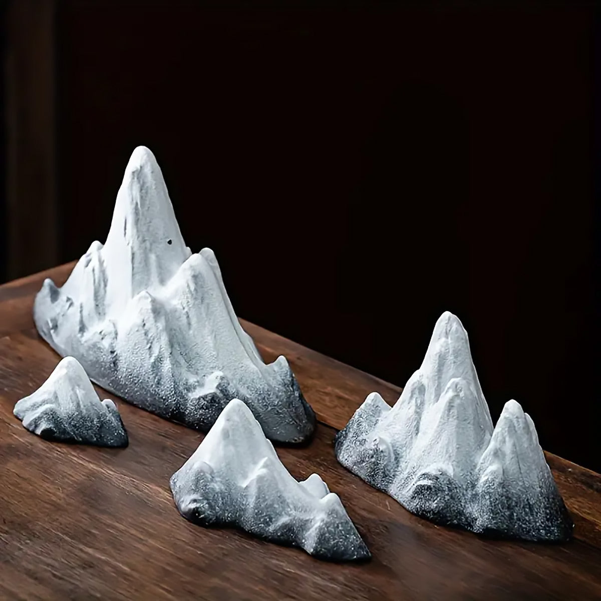 Resin Snow Mountain Ornament Creative Rockery Landscape Decor