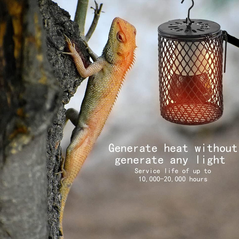Ceramic Infrared Reptile Heat Lamp Cage Holder AU Plug
