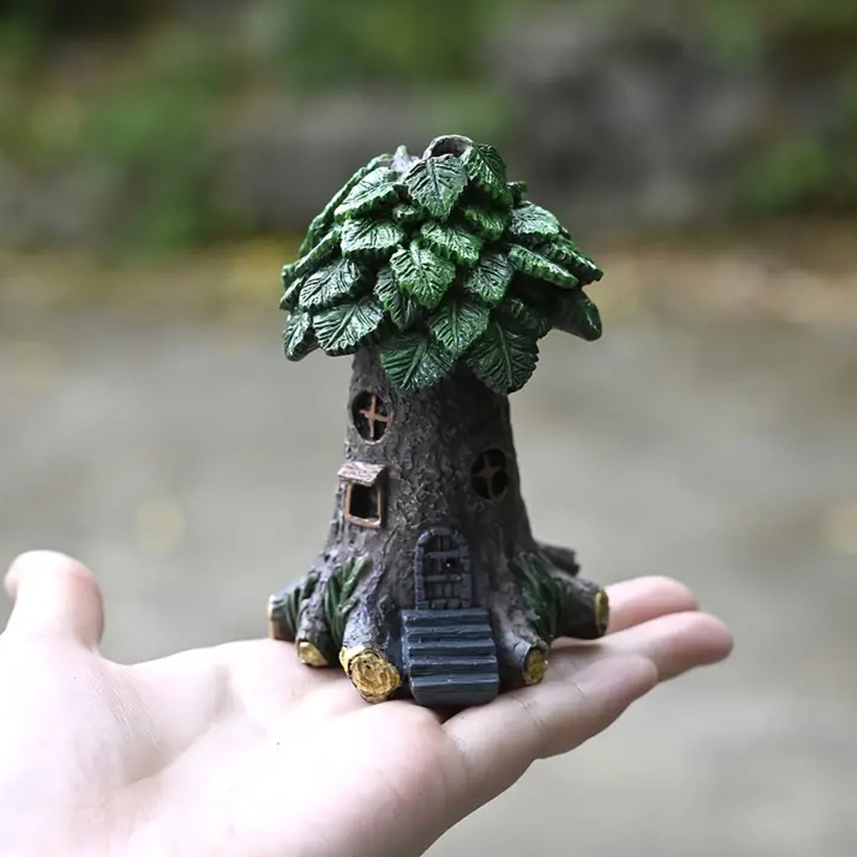 Resin Tree House Decoration For Aquarium Mini Landscapes