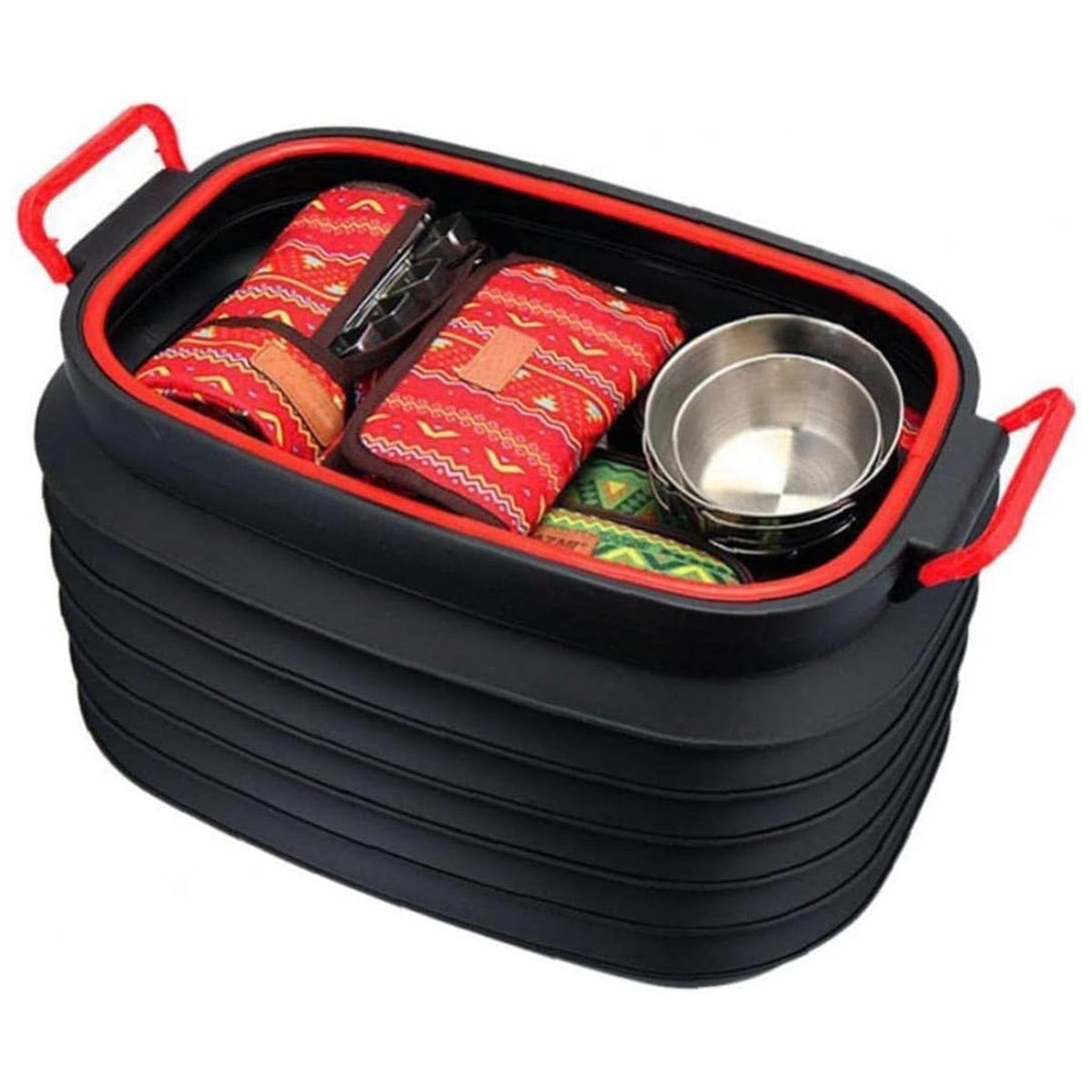 18-37L Fishing Bucket Collapsible Car Shrinkable Storage Bucket Rubbish Bin