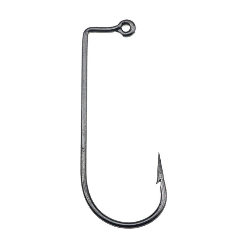 100Pcs 90 Degree Jig Hooks High Carbon Steel for Fishing
