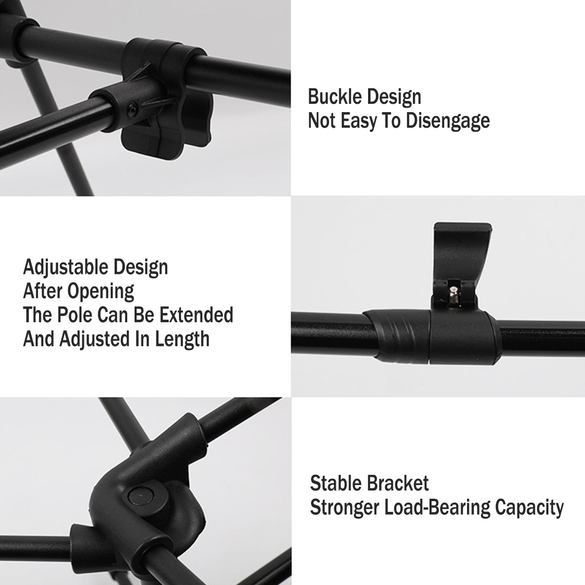 Portable Outdoor Chair Footrest Retractable Folding Lightweight Waterproof