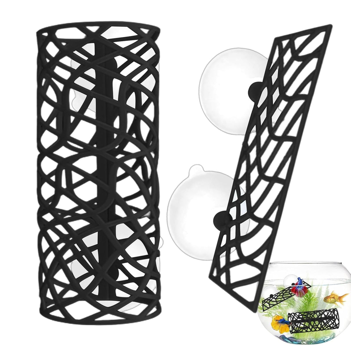 Silicone Fish Hiding Tunnel Aquarium Decoration For Small Fish & Shrimp