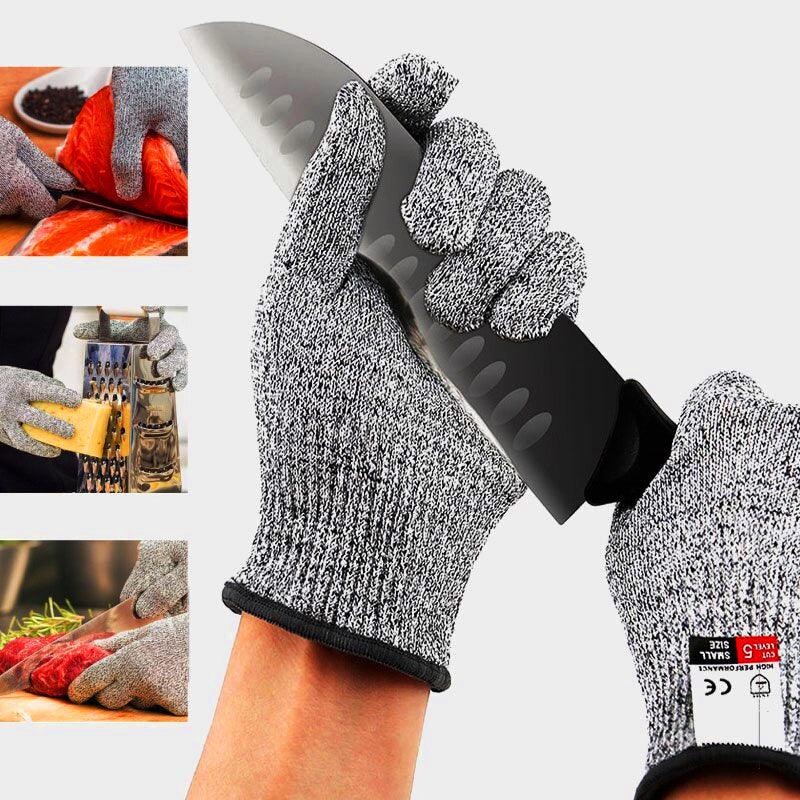 Level 5 Cut Resistant Gloves Food Safe Safety Work Gloves 1 Pair
