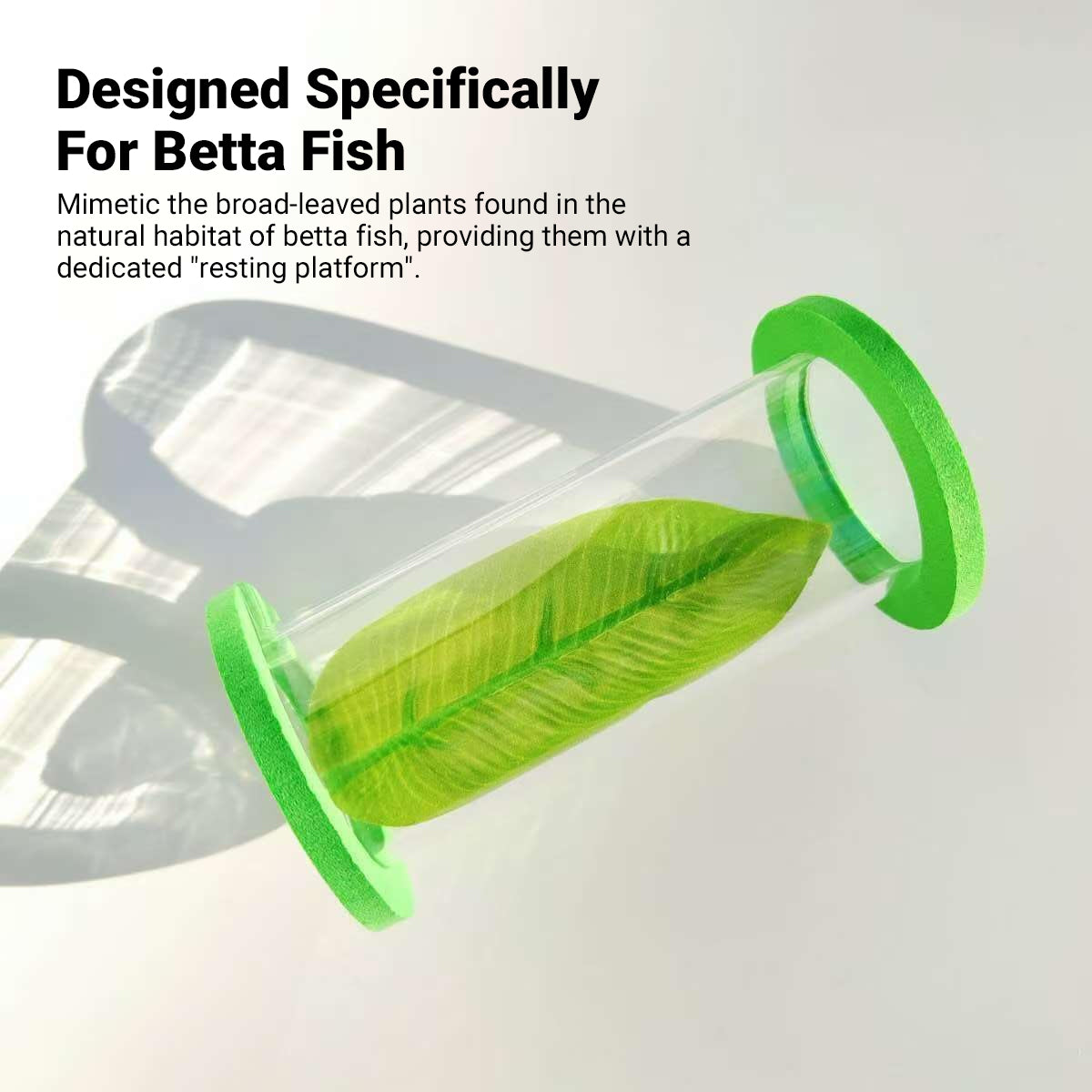 Betta Fish Suspension Tunnel Acrylic Resting Platform Decoration
