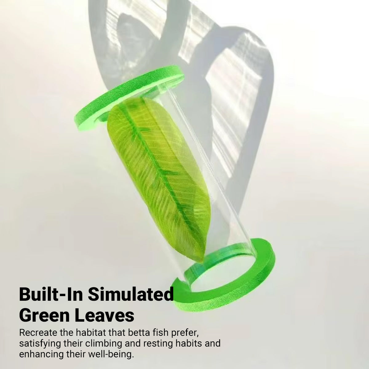 Betta Fish Suspension Tunnel Acrylic Resting Platform Decoration