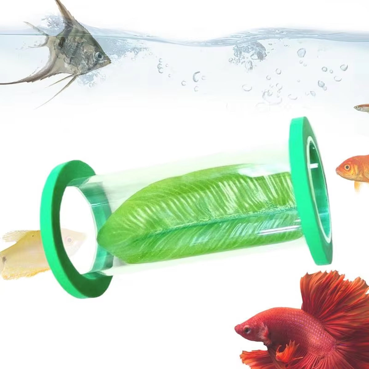 Betta Fish Suspension Tunnel Acrylic Resting Platform Decoration