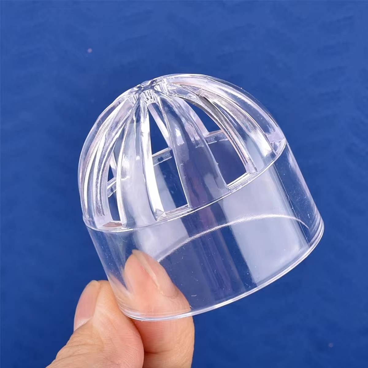 Five-pack clear acrylic aquarium inlet strainer caps – product view 14
