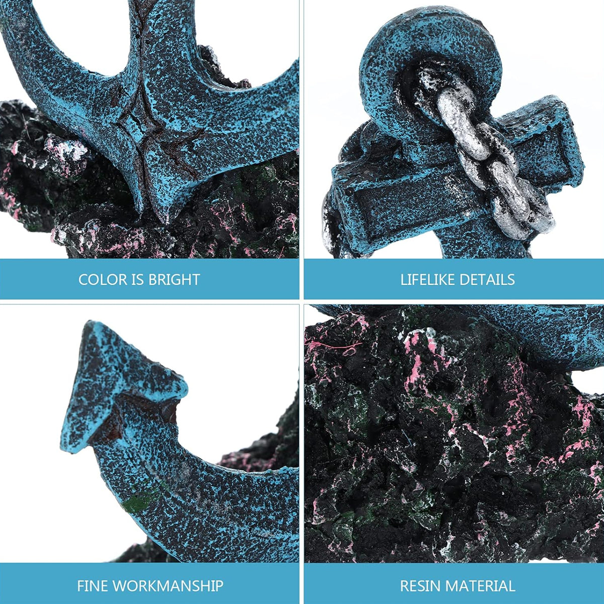 Resin Anchor Aquarium Ornament Decoration