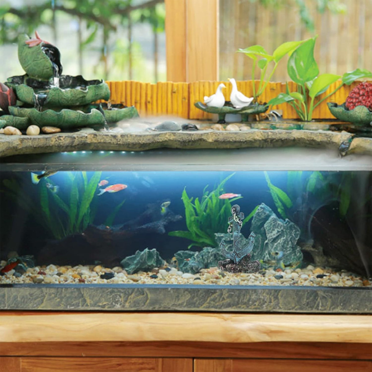 Resin Anchor Aquarium Ornament Decoration