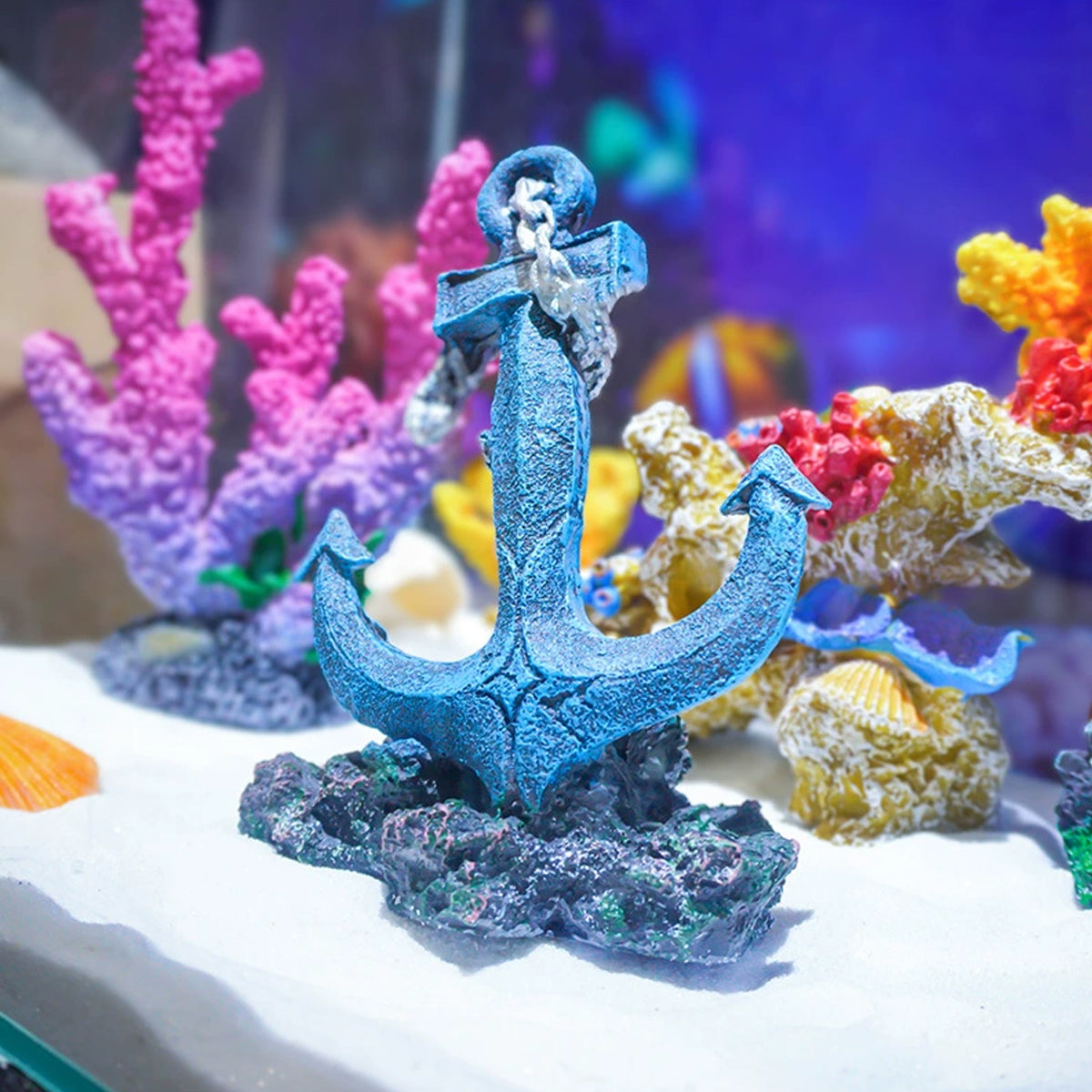 Resin Anchor Aquarium Ornament Decoration