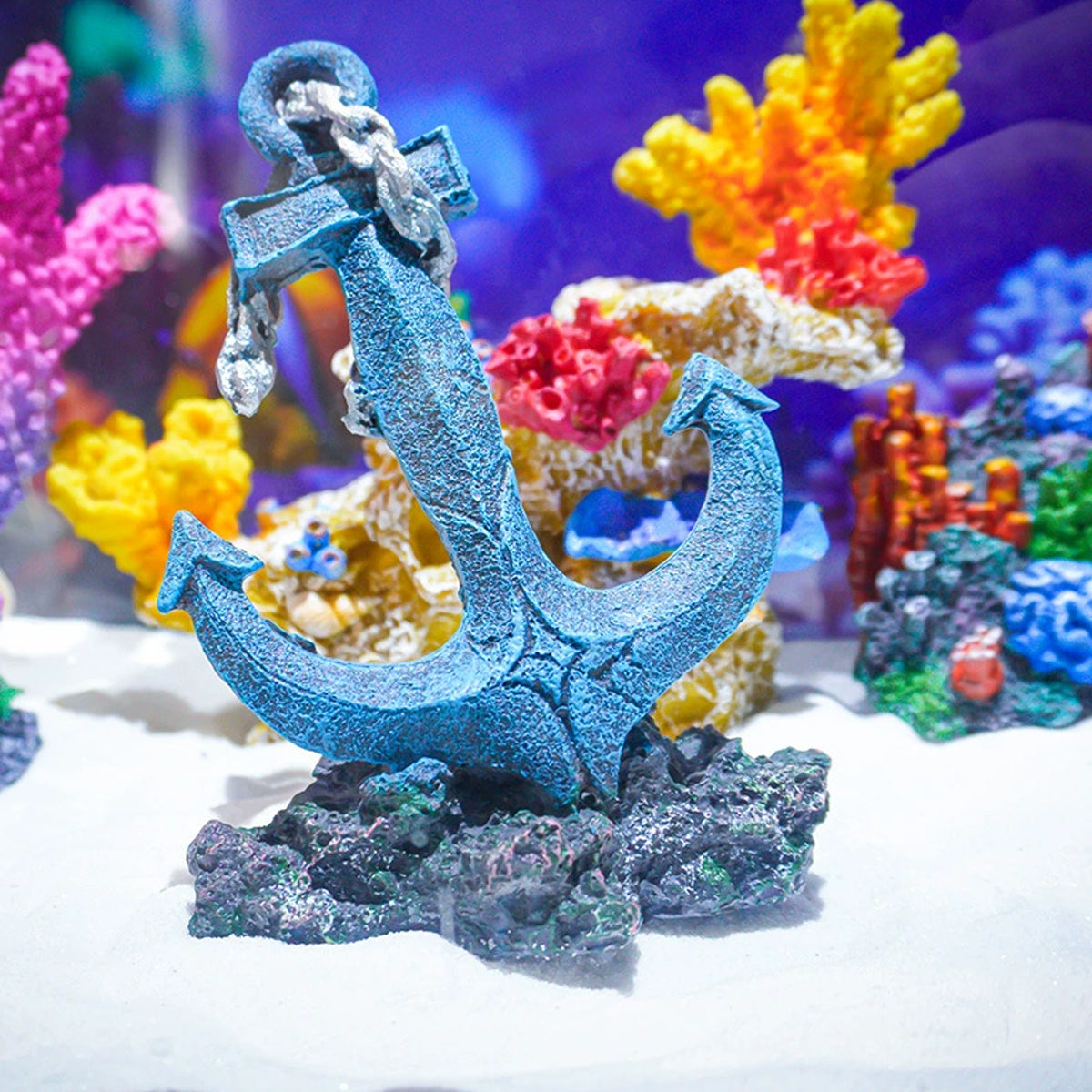 Resin Anchor Aquarium Ornament Decoration