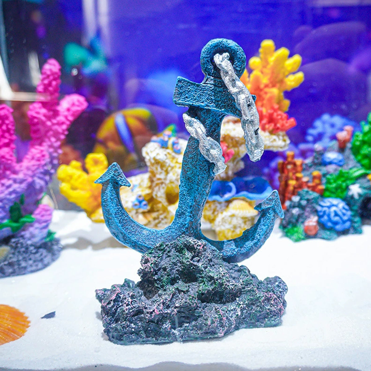 Resin Anchor Aquarium Ornament Decoration