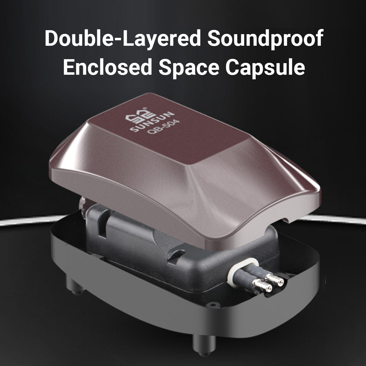 Aquarium Air Pump 4W/6W Oxygen Pump Silence Adjustable for Fish Tank