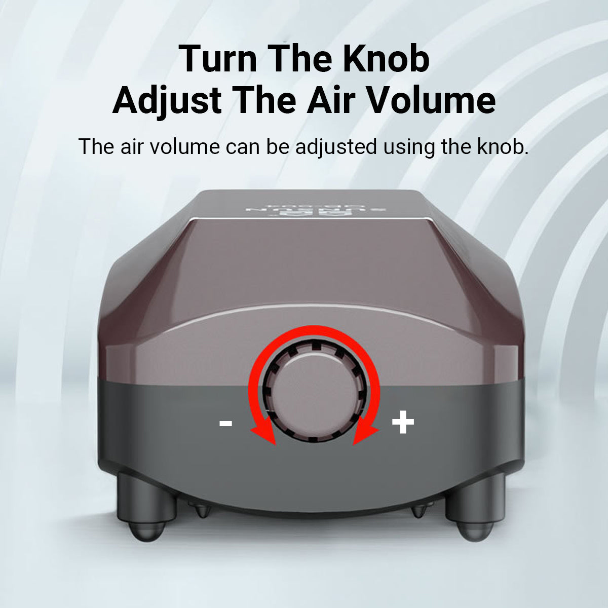 Aquarium Air Pump 4W/6W Oxygen Pump Silence Adjustable for Fish Tank