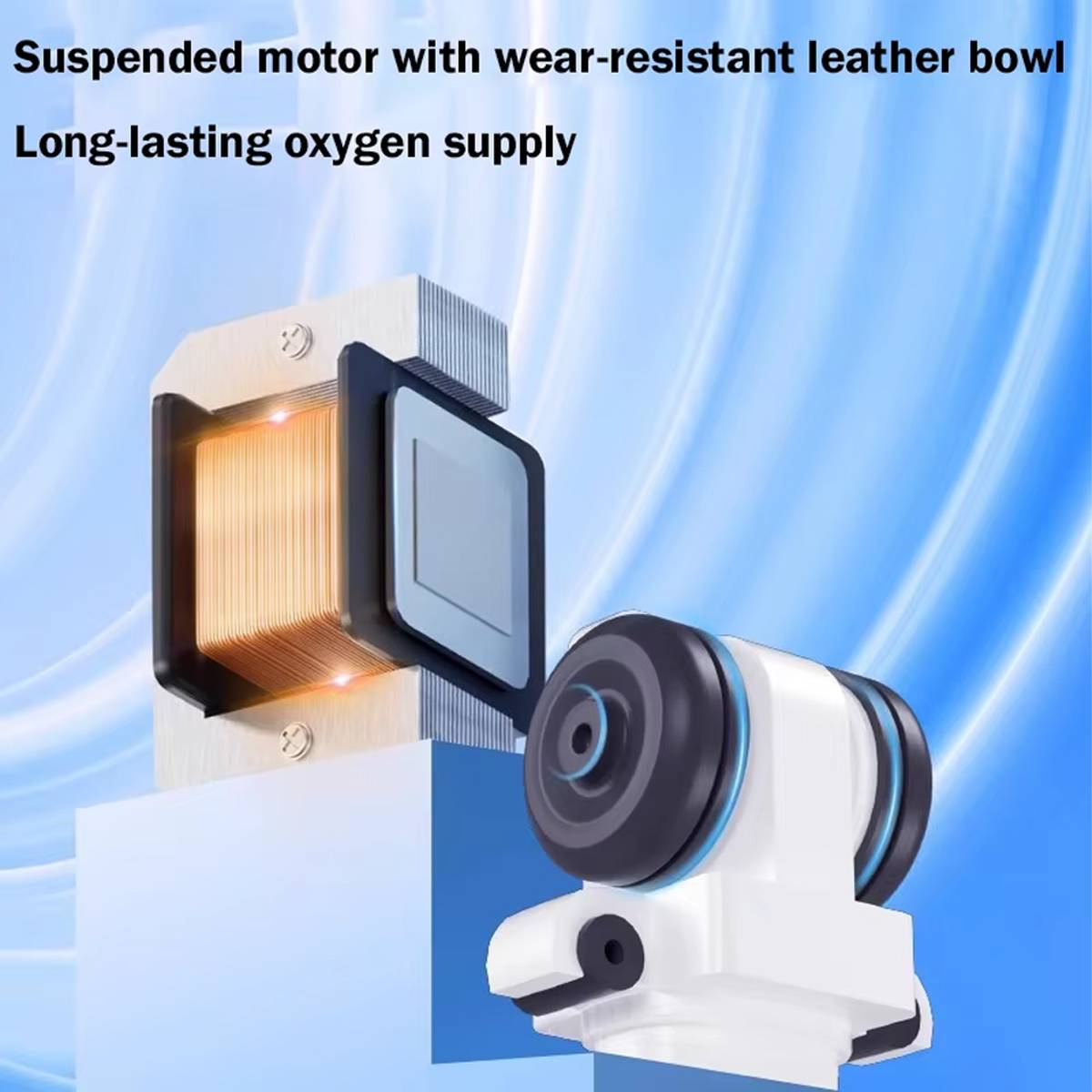 YEE Portable Aquarium Air Pump USB Rechargeable Oxygen Pump