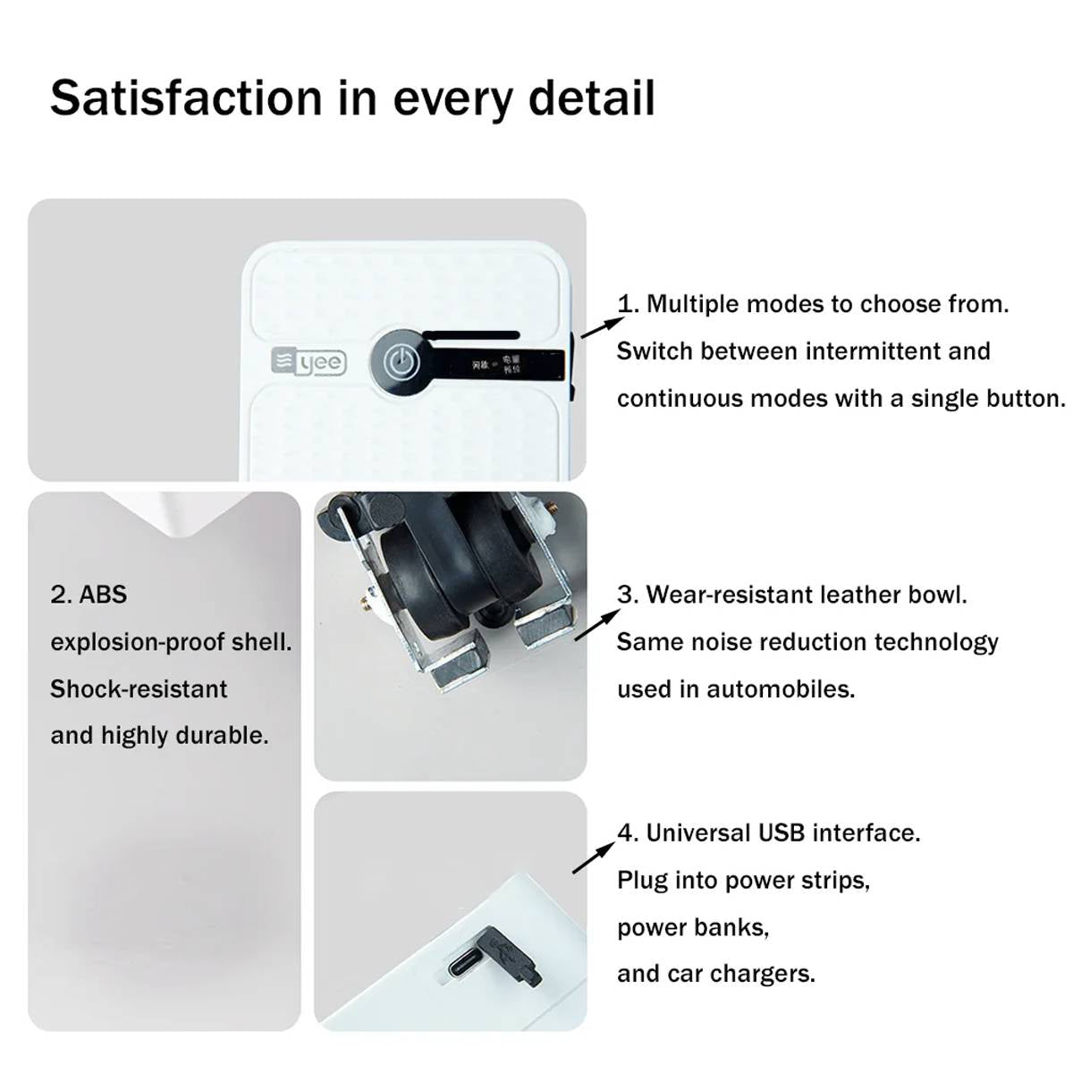 YEE Portable Aquarium Air Pump USB Rechargeable Oxygen Pump