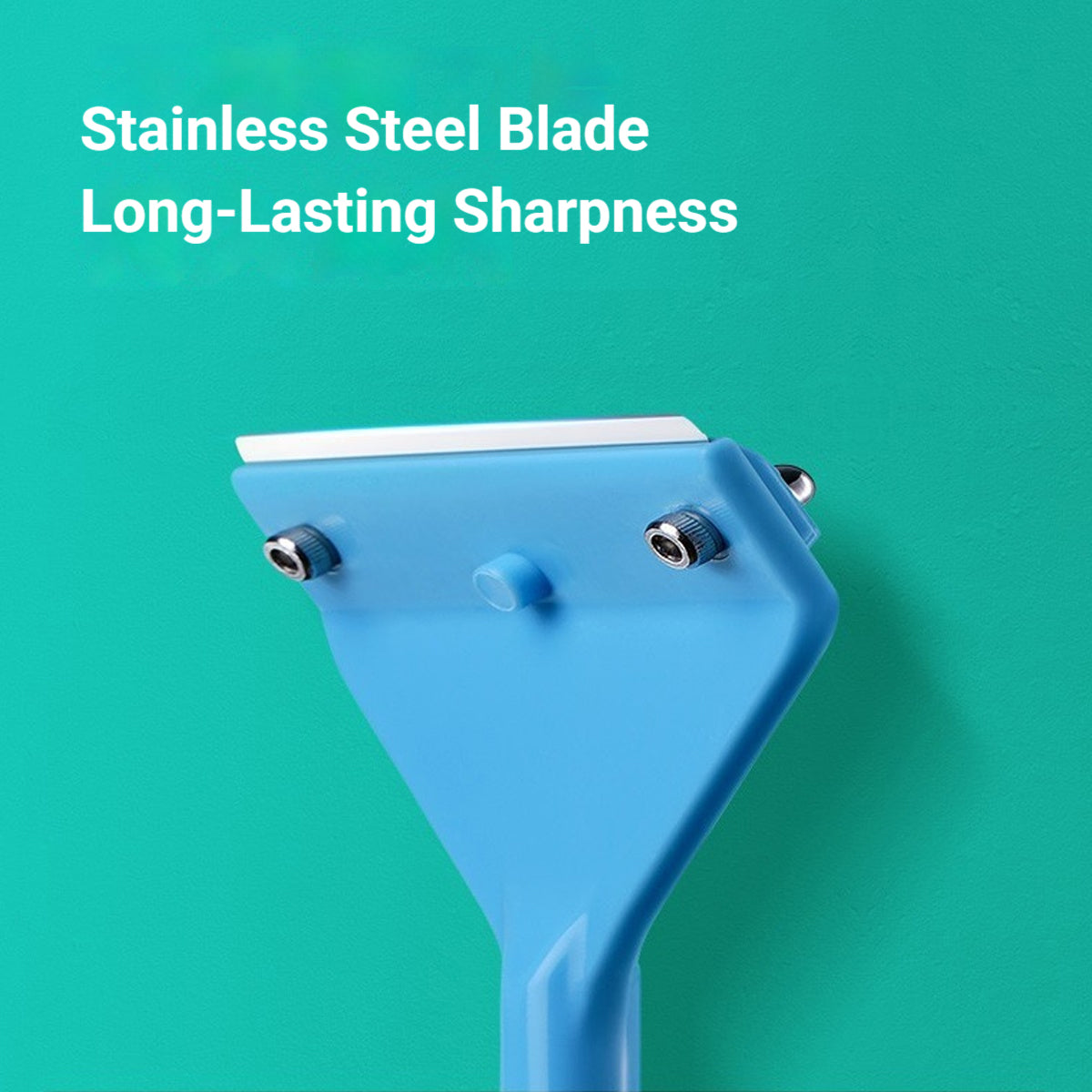 62cm Long Handle Aquarium Algae Scraper 2-in-1 Cleaning Tool