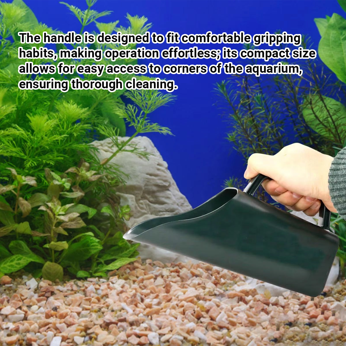 Aquarium Cleaning Shovel For Tank Substrate Maintenance