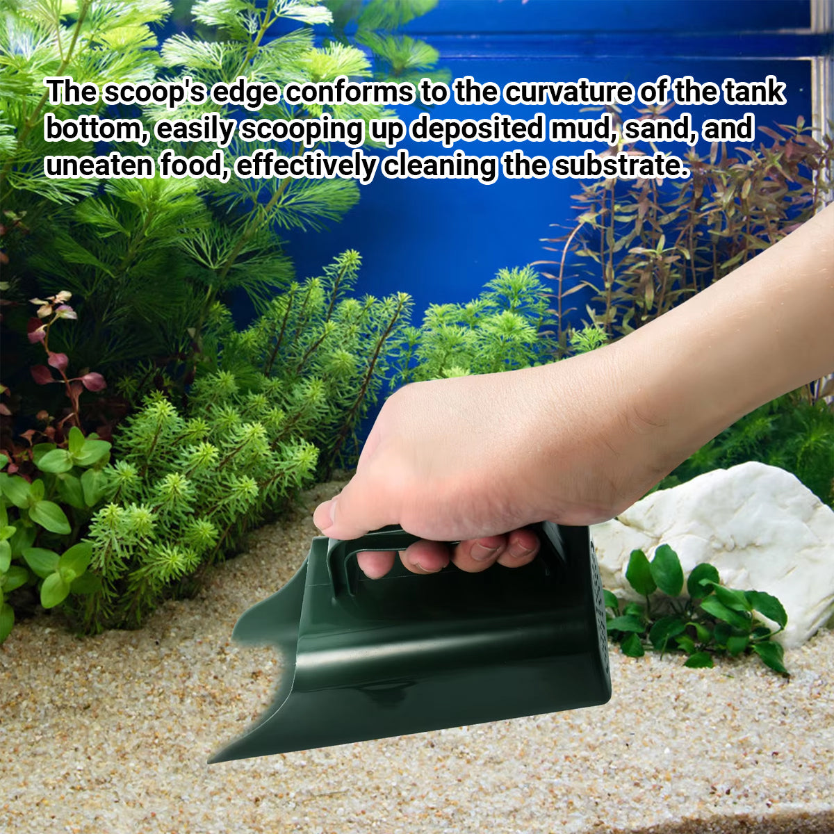 Aquarium Cleaning Shovel For Tank Substrate Maintenance
