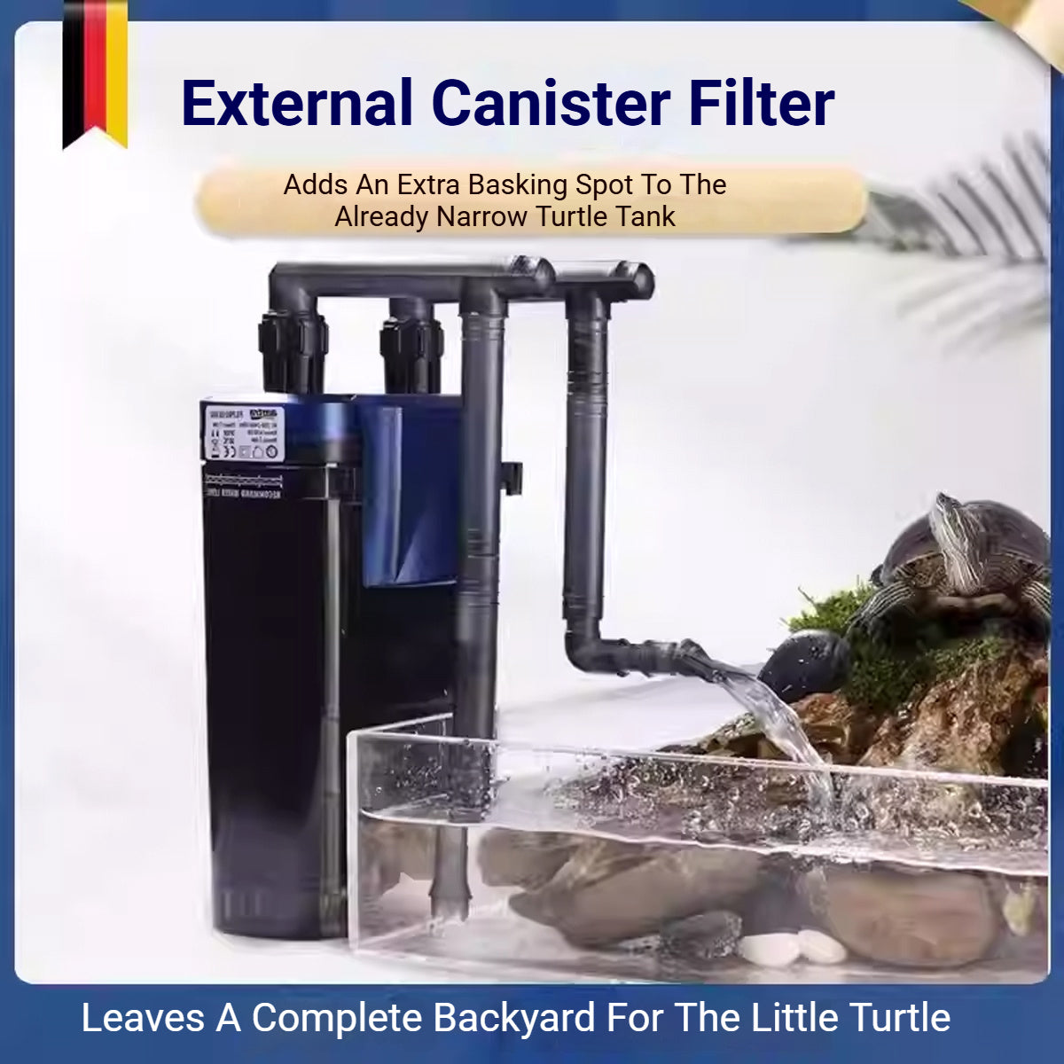 Amtra EX650 External Canister Aquarium Filter 650L/H