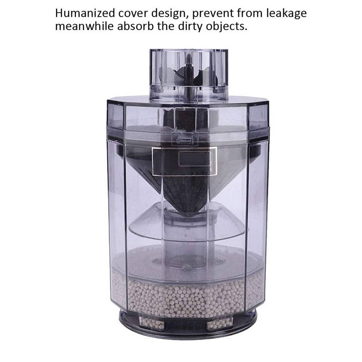 Toilet-style air-driven sponge filter for small aquariums – product view 12
