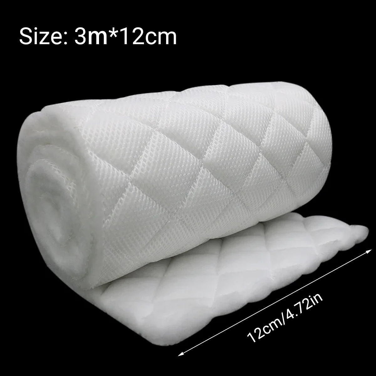 High-Density Aquarium Filter Cotton 3-Layer Reusable Filter Media Roll