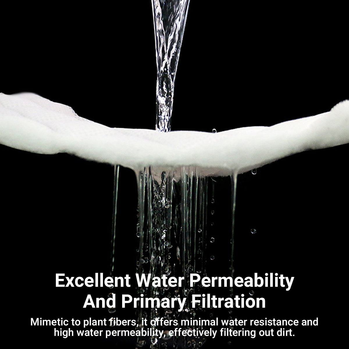 High-Density Aquarium Filter Cotton 3-Layer Reusable Filter Media Roll