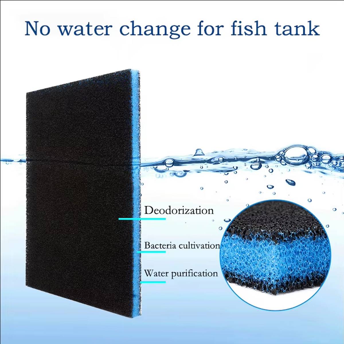 YEE Aquarium Filter Sponge Pad Activated Carbon