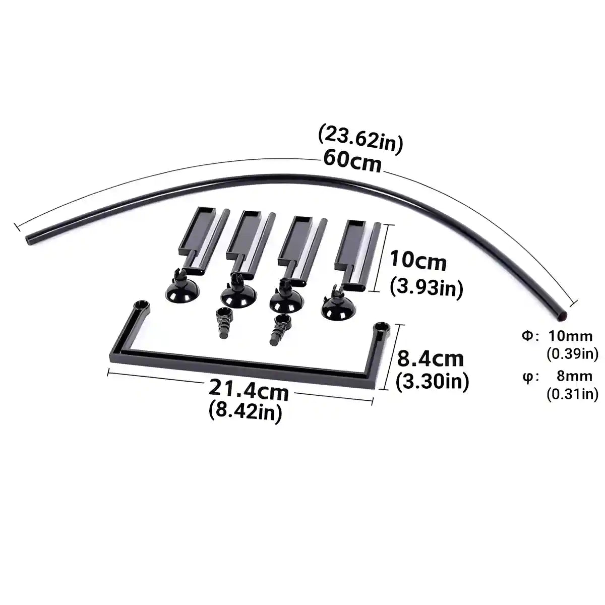 Adjustable Aquarium Floating Plant Corral Duckweed Divider Fence