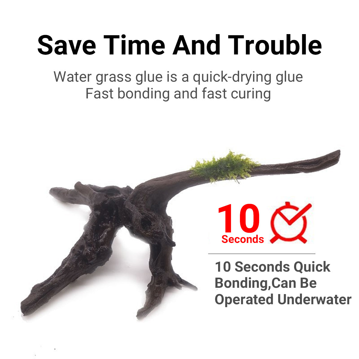 Fast-Acting Aquarium Glue for Aquatic Plants & Décor 25 Tubes