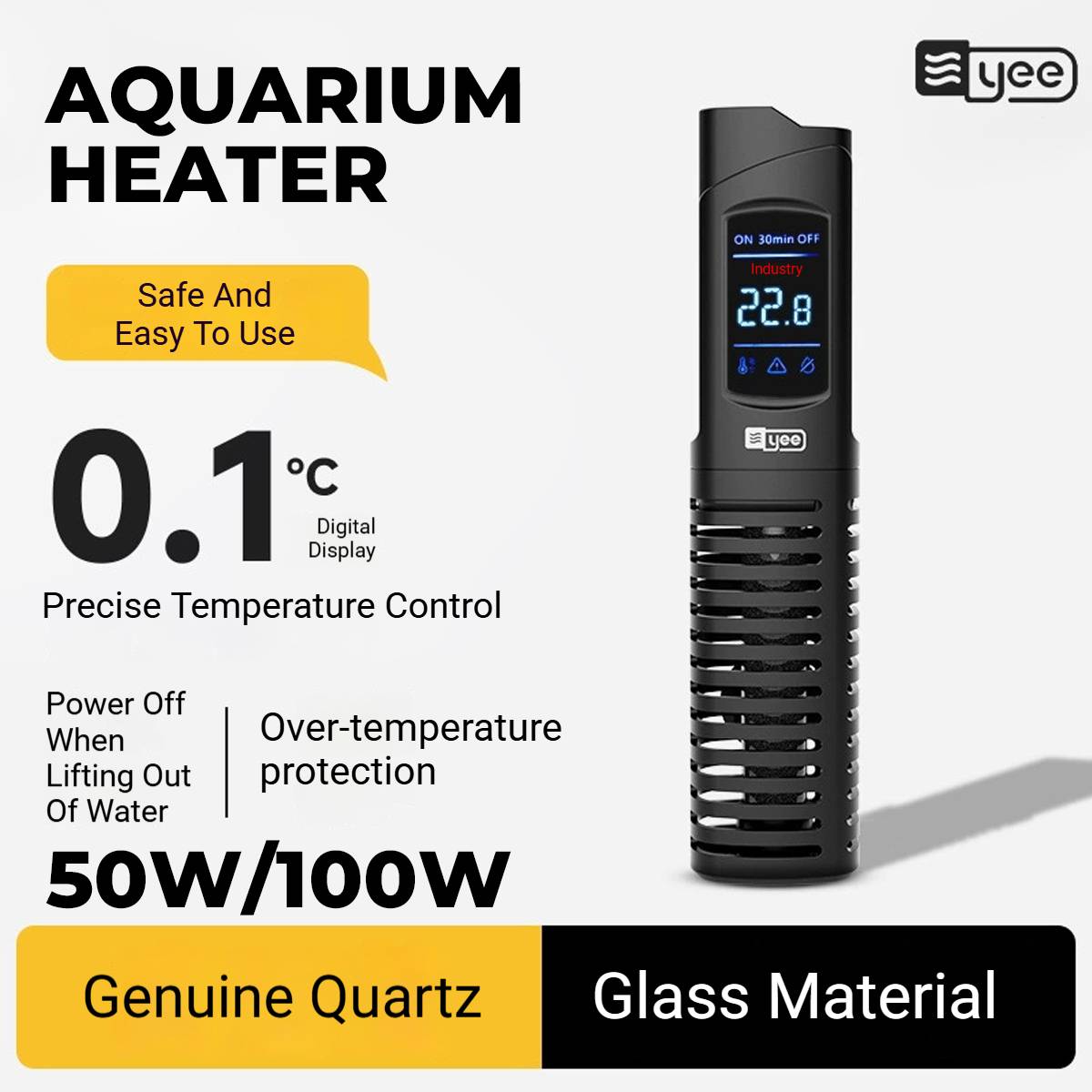 Yee Digital Aquarium Heater 50W/100W