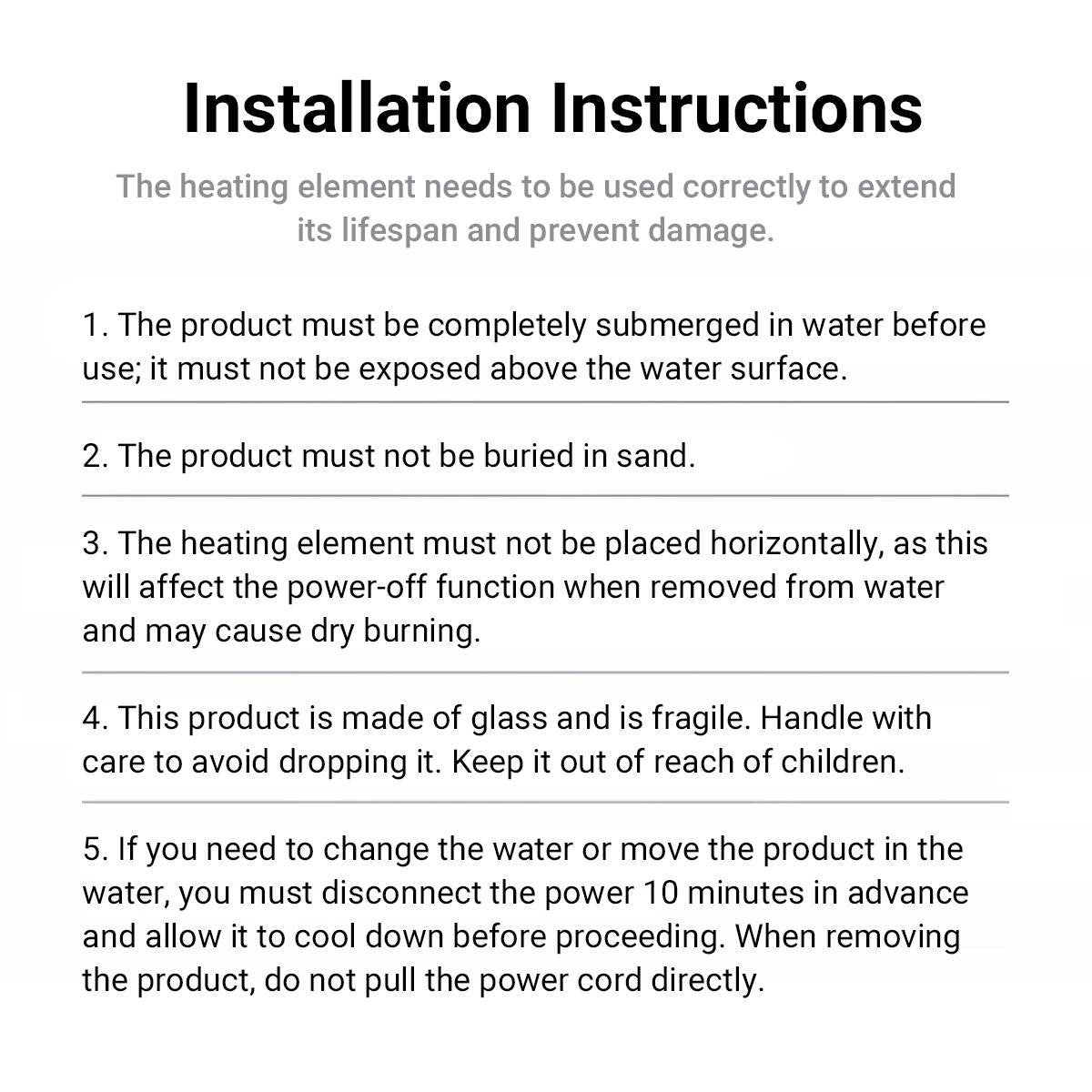Yee Digital Aquarium Heater 50W/100W
