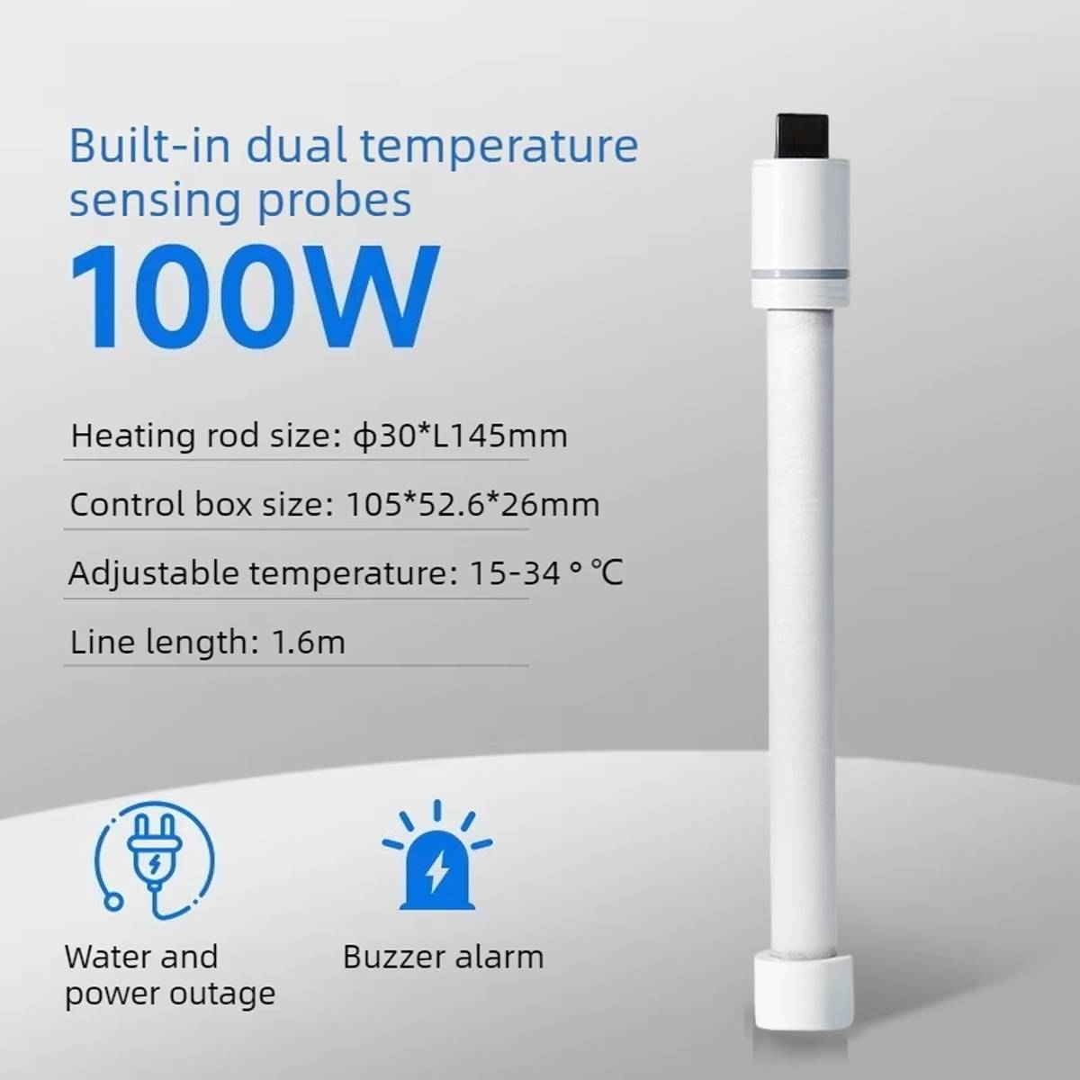 Yee Aquarium Heater With Adjustable Temperature And Safety Protection