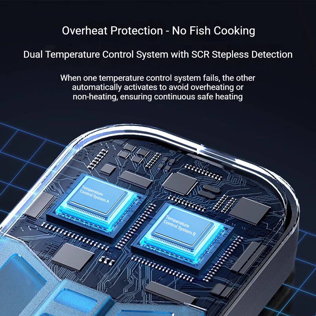 Yee 50W Digital Aquarium Heater with External Controller
