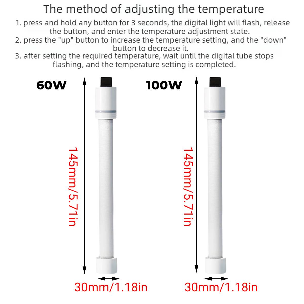Yee Aquarium Heater With Adjustable Temperature And Safety Protection