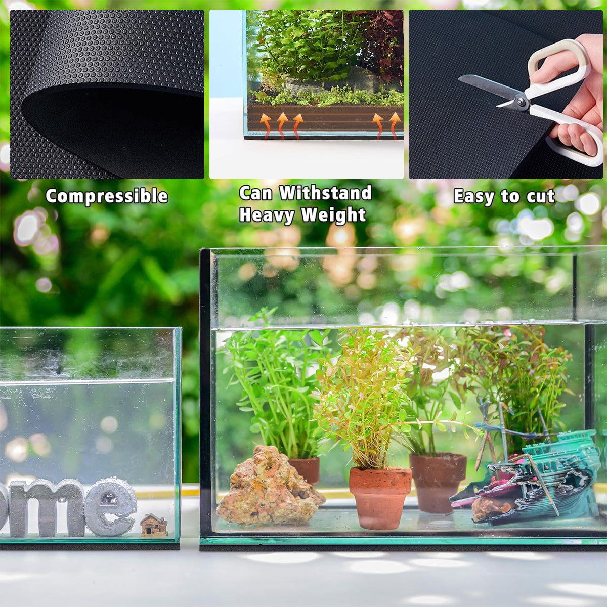 Aquarium Leveling Mat EVA Foam Anti-Slip Tank Cushion