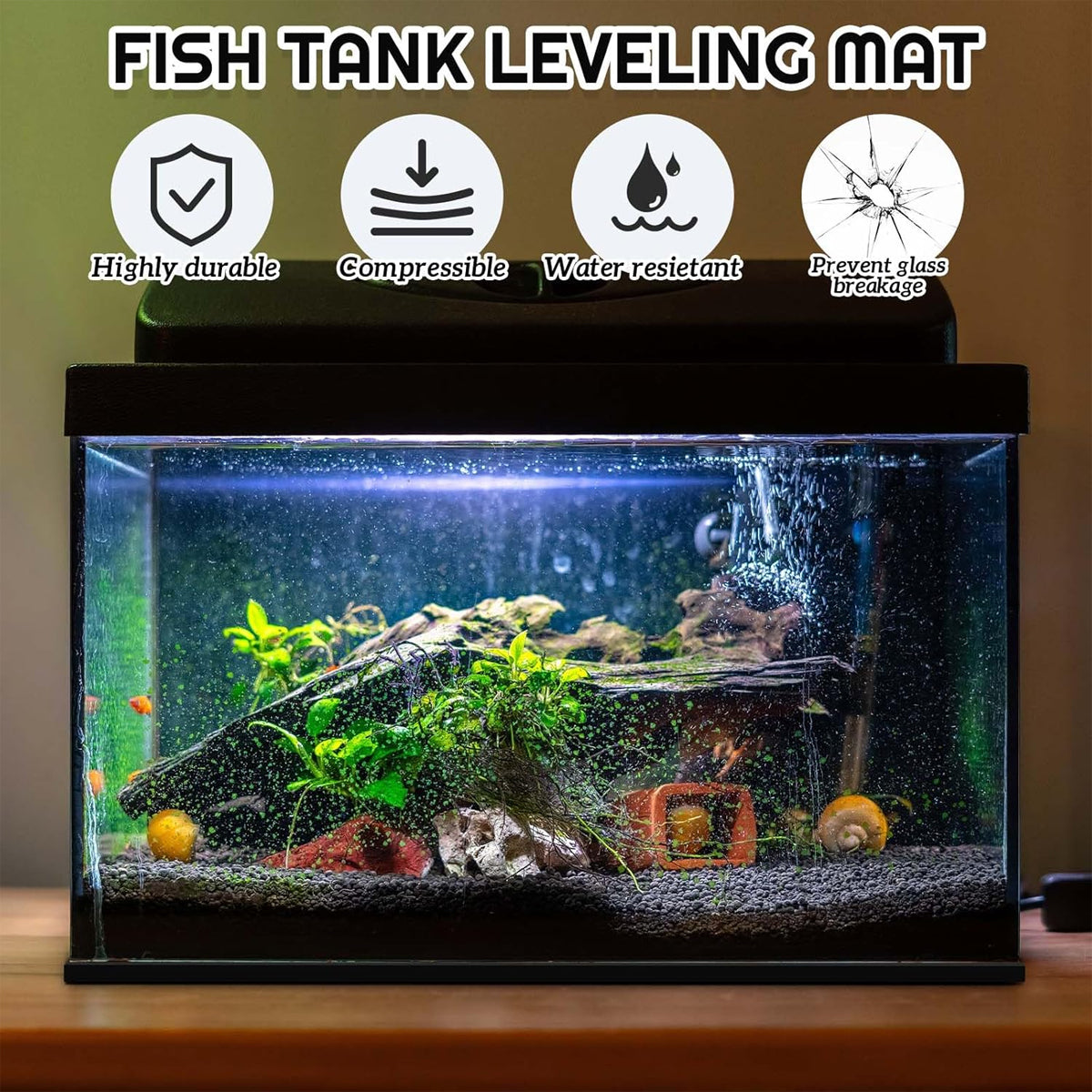 Aquarium Leveling Mat EVA Foam Anti-Slip Tank Cushion